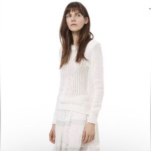 Rebecca Taylor cotton moto sweater